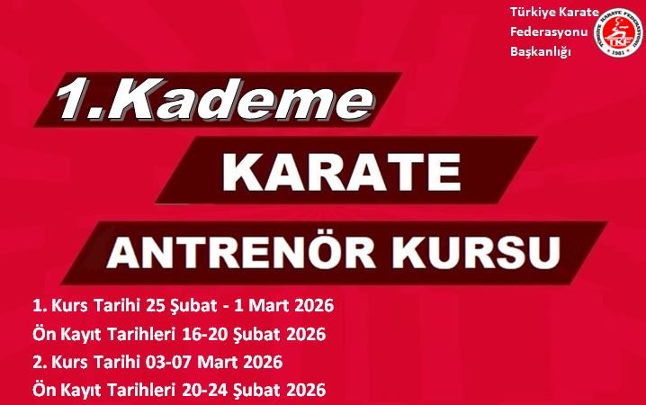 1. KADEME ANTRENÖR KURSLARI