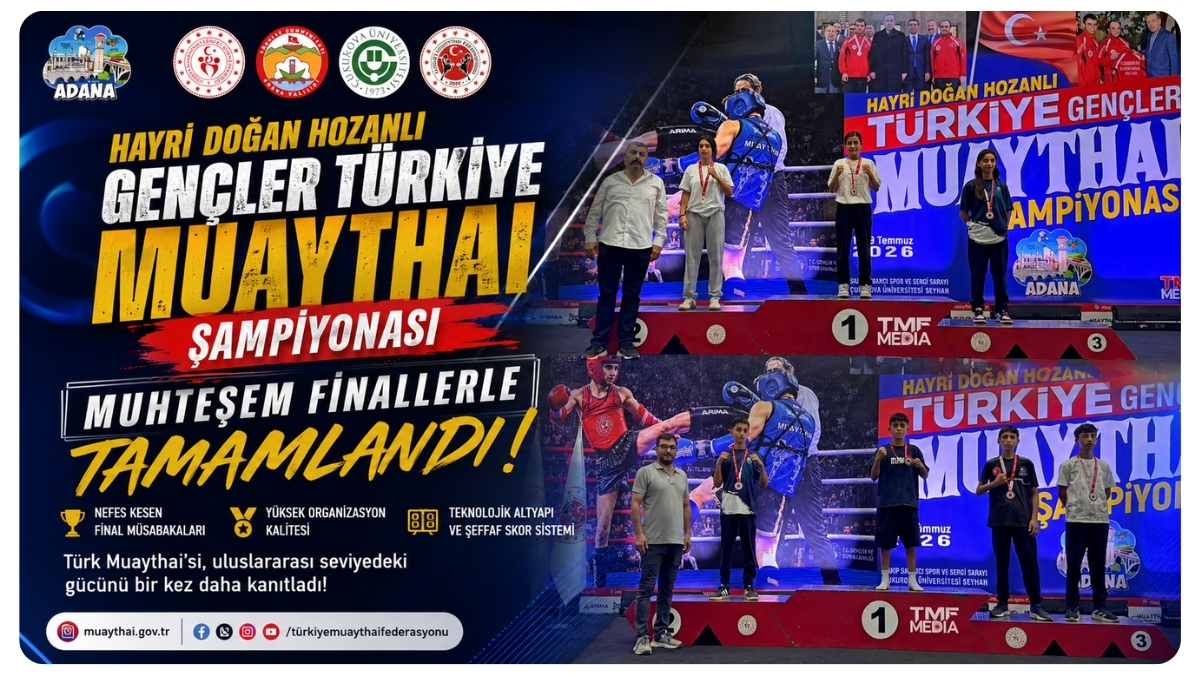 Hayri Doğan Hozanlı Gençler Türkiye Muaythai Şampiyonası Muhteşem Finallerle Tamamlandı