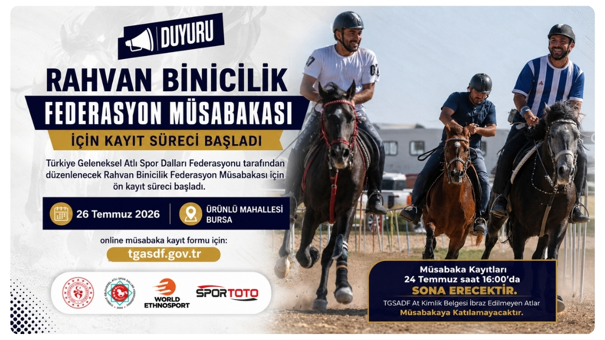 Rahvan Binicilik Federasyon Müsabakası İçin Kayıt Süreci Başladı