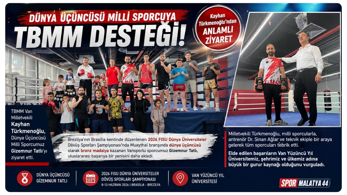 Dünya Üçüncüsü Milli Sporcuya TBMM Desteği! Kayhan Türkmenoğlu'ndan Anlamlı Ziyaret