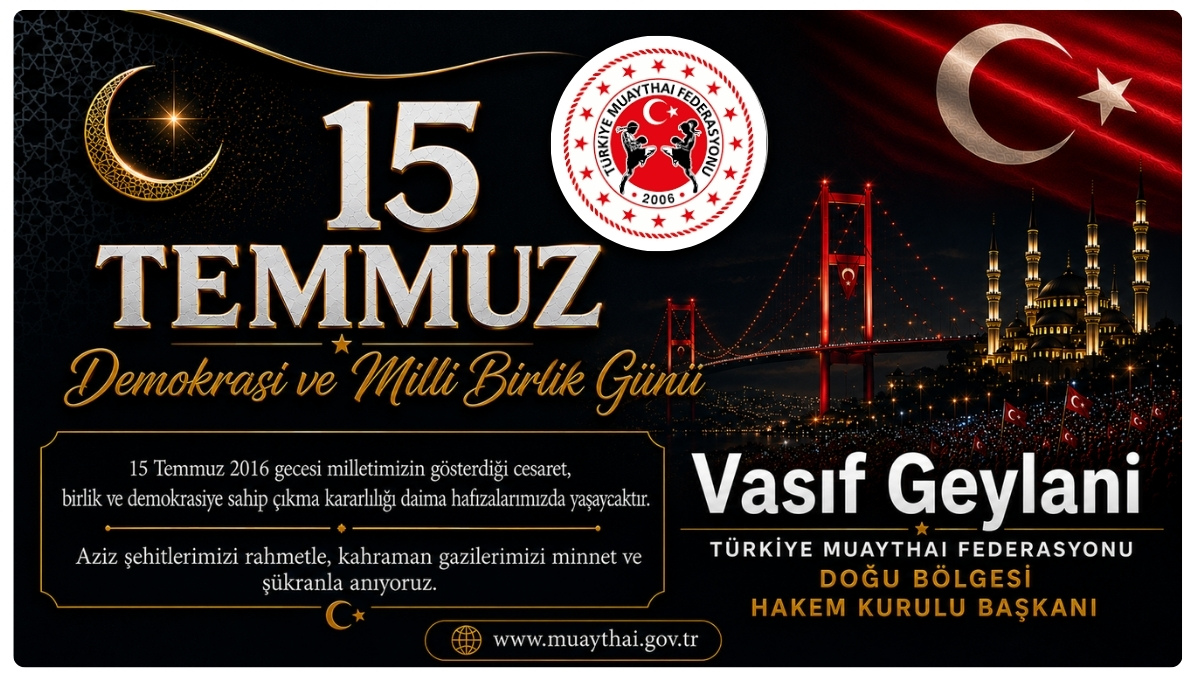 Vasıf Gaylani'den 15 Temmuz Demokrasi Ve Milli Birlik Günü Mesajı