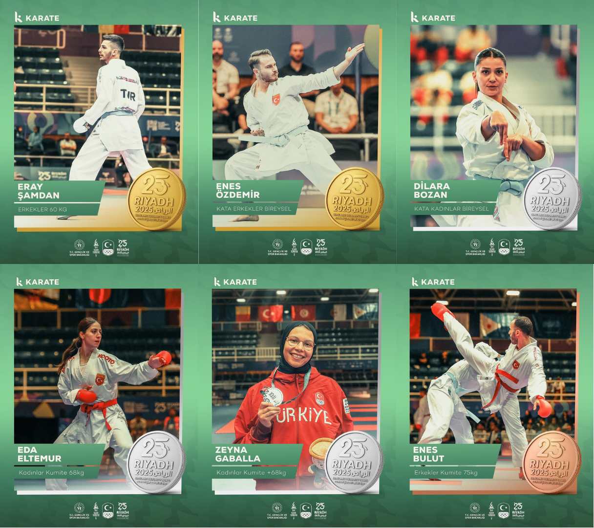 Sporcularımız İslami Dayanışma Oyunlarında Tam Kadro Madalya Kazandı