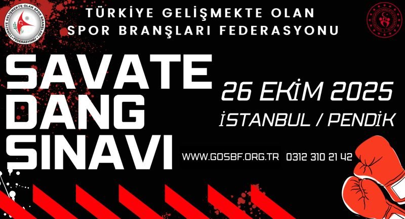 26 EKİM 2025 SAVATE DANG SINAVI İSTANBUL/PENDİK