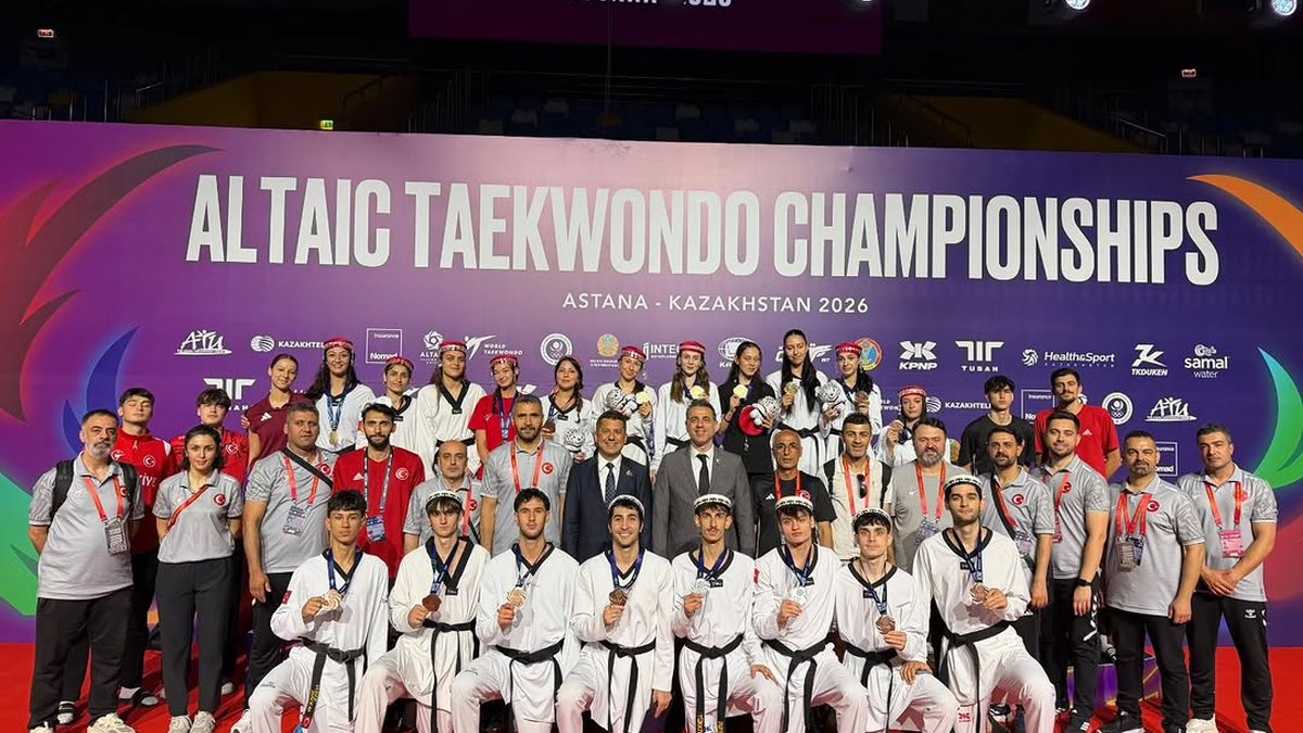 💫Altay Taekwondo Şampiyonası'nın ilk gününde 19 madalya!