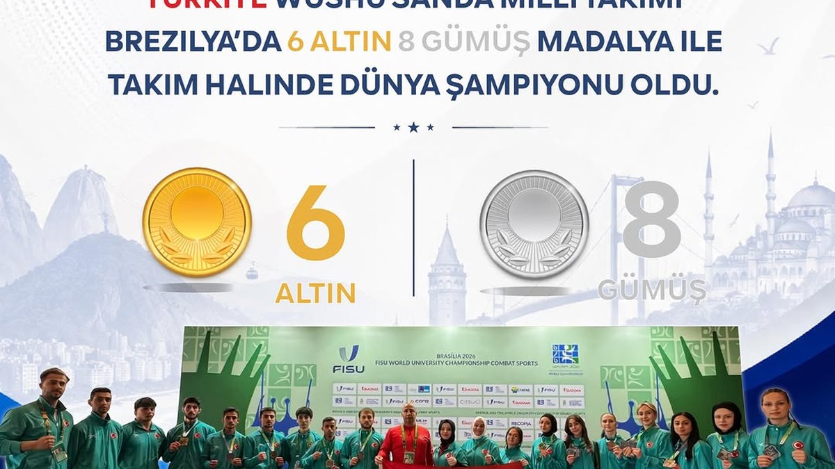 Brezilya’nın başkenti Brasil’de gerçekleştirilen FISU Üniversitelerarası Kombat Sporları Dünya Şampi...